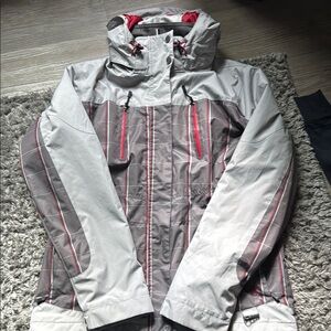 Gray and Red alpine Jacket